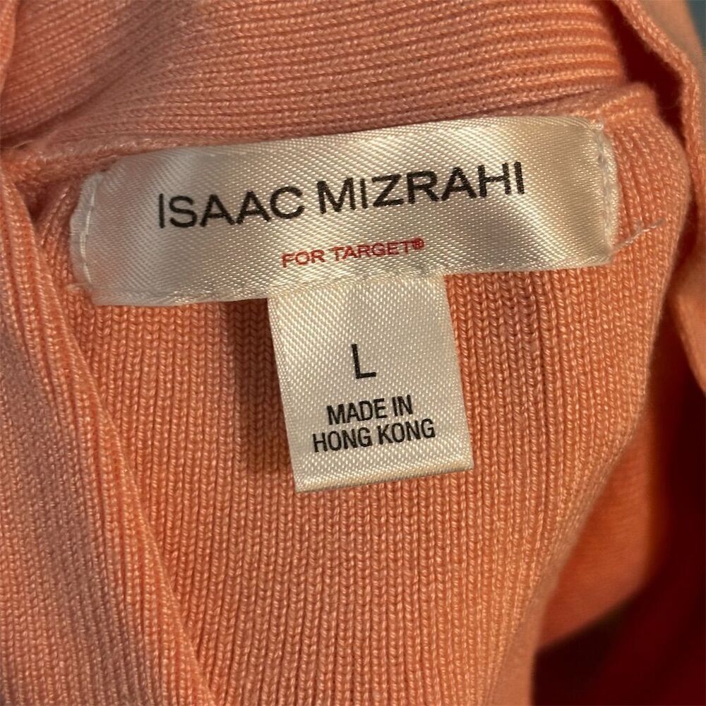 Isaac Mizrahi for Target Women's Coral Sleeveless Turtleneck Blouse L - Picture 5 of 5